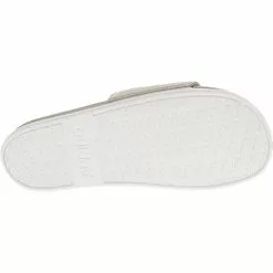 Adidas Adilette Cloudfoam Plus Logo Slides Sandals - Womens Metallic -Rogan‘s Shoes shop AD CG3427 MET4