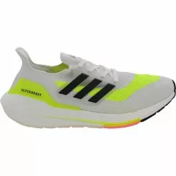 Adidas Ultraboost 21 Running Shoes - Womens White Black Yellow