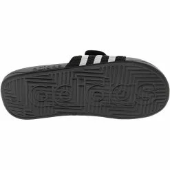 Adidas Adissage Slides Sandals - Womens Black White -Rogan‘s Shoes shop AD G28841 BWH4