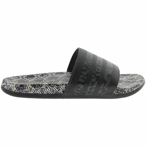 Adidas Adilette Comfort Womens Slide Sandals Black -Rogan‘s Shoes shop AD GW1052 BLK2