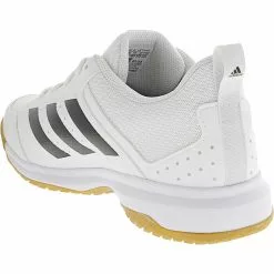 Adidas Ligra 7 Volleyball Shoes - Womens White Black -Rogan‘s Shoes shop AD GY7648 WBK3