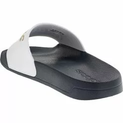 Adidas Adilette Shower Retro Sandals - Womens White Gold Navy -Rogan‘s Shoes shop AD GZ5925 WGD3