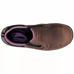 Avenger Work Boots 7165 Composite Toe Work Shoes - Womens Brown -Rogan‘s Shoes shop AN 7165 BRN3