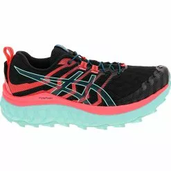 ASICS Trabuco Max Trail Running Shoes - Womens Black Blazing Coral