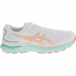 ASICS Gel Cumulus 24 Running Shoes - Womens White Orange Pop