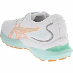 ASICS Gel Cumulus 24 Running Shoes - Womens White Orange Pop -Rogan‘s Shoes shop AS 1012B206 1003