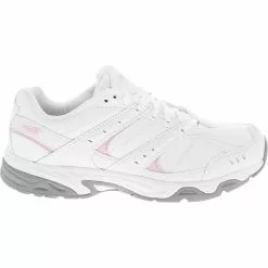 Avia Avi Verge Training Shoes - Womens Bright White Pink Silver Steel Grey
