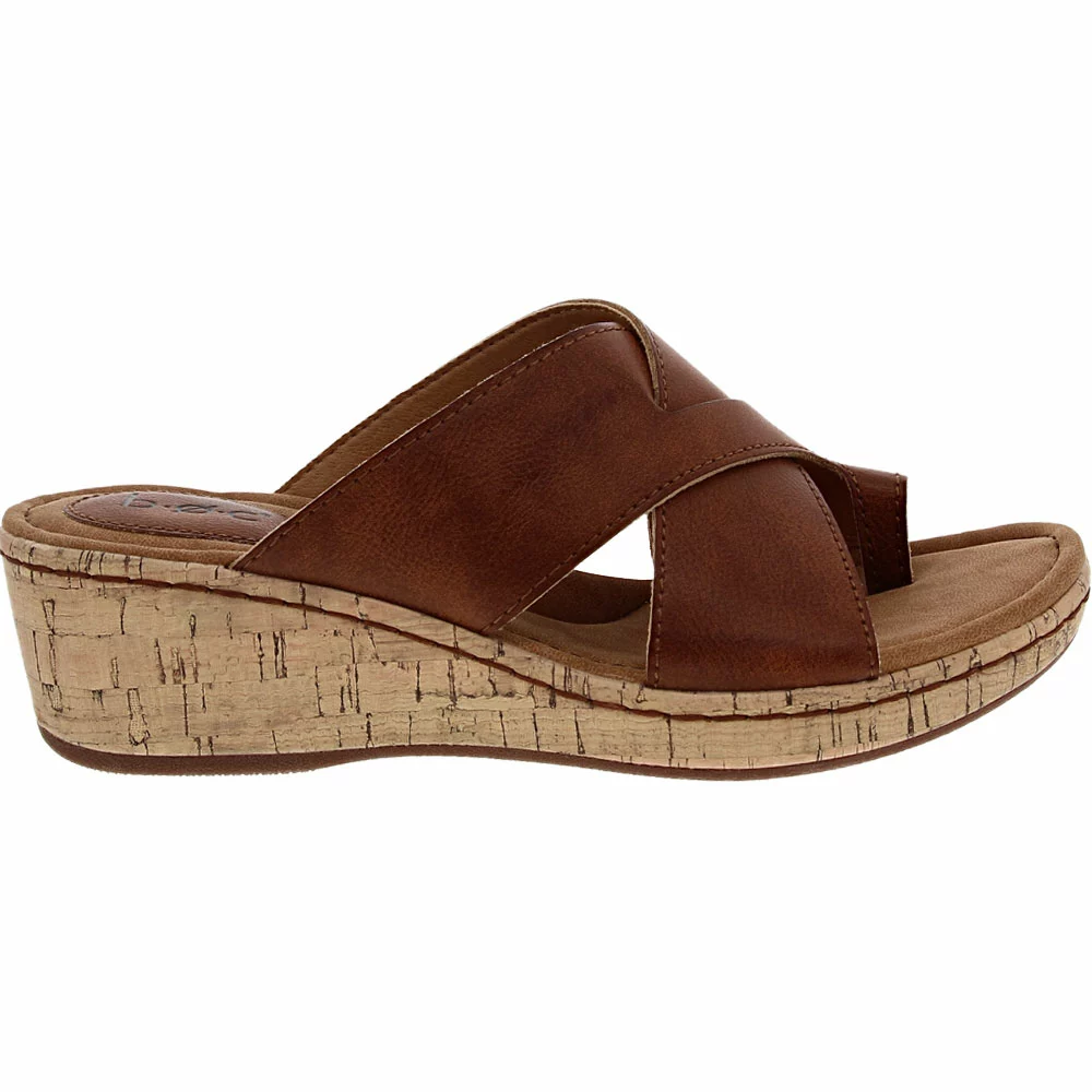 B.O.C. By Born Summer Womens Wedge Sandals Dark Tan 1 B.O.C. By Born Summer Womens Wedge Sandals Dark Tan