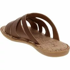 B.O.C. By Born Mona Slide Womens Sandals Brown -Rogan‘s Shoes shop BC 0021605 BRN3
