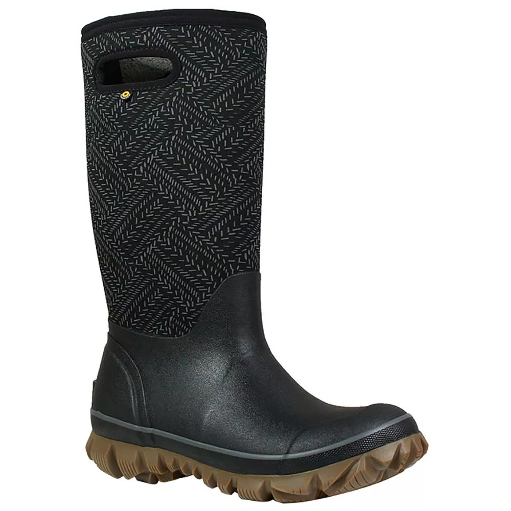 Bogs Boots Bogs Whiteout Fleck Rubber Boots - Womens Black Multi 2 Bogs Boots Bogs Whiteout Fleck Rubber Boots - Womens Black Multi - Image 2