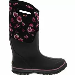 Bogs Boots Bogs Tall Painterly Rubber Boots - Womens Black Purple