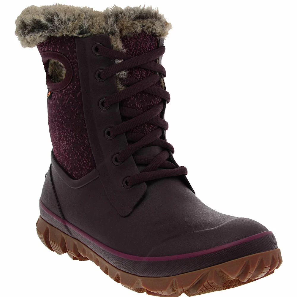 Bogs Boots Bogs Arcata Faded Winter Boots - Womens Burgundy 2 Bogs Boots Bogs Arcata Faded Winter Boots - Womens Burgundy - Image 2
