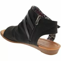 Blowfish Blumoon Sandals - Womens Black Rancher Canvas 6 Blowfish Blumoon Sandals - Womens Black Rancher Canvas -Rogan‘s Shoes shop BL BF7295 BLK3
