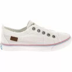 Blowfish Play Lifestyle Shoes - Womens White Color Washed