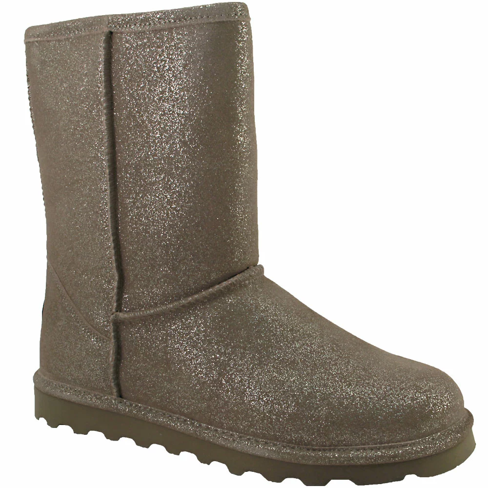 Bearpaw Boots Bearpaw Elle Short Winter Boots - Womens Pewter Distressed 2 Bearpaw Boots Bearpaw Elle Short Winter Boots - Womens Pewter Distressed - Image 2