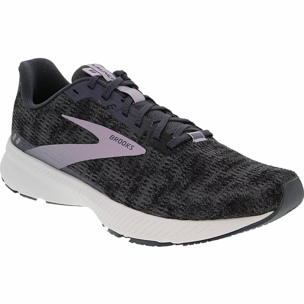 Brooks Launch 8 Running Shoes - Womens Black Ombre Iris 2 Brooks Launch 8 Running Shoes - Womens Black Ombre Iris - Image 2