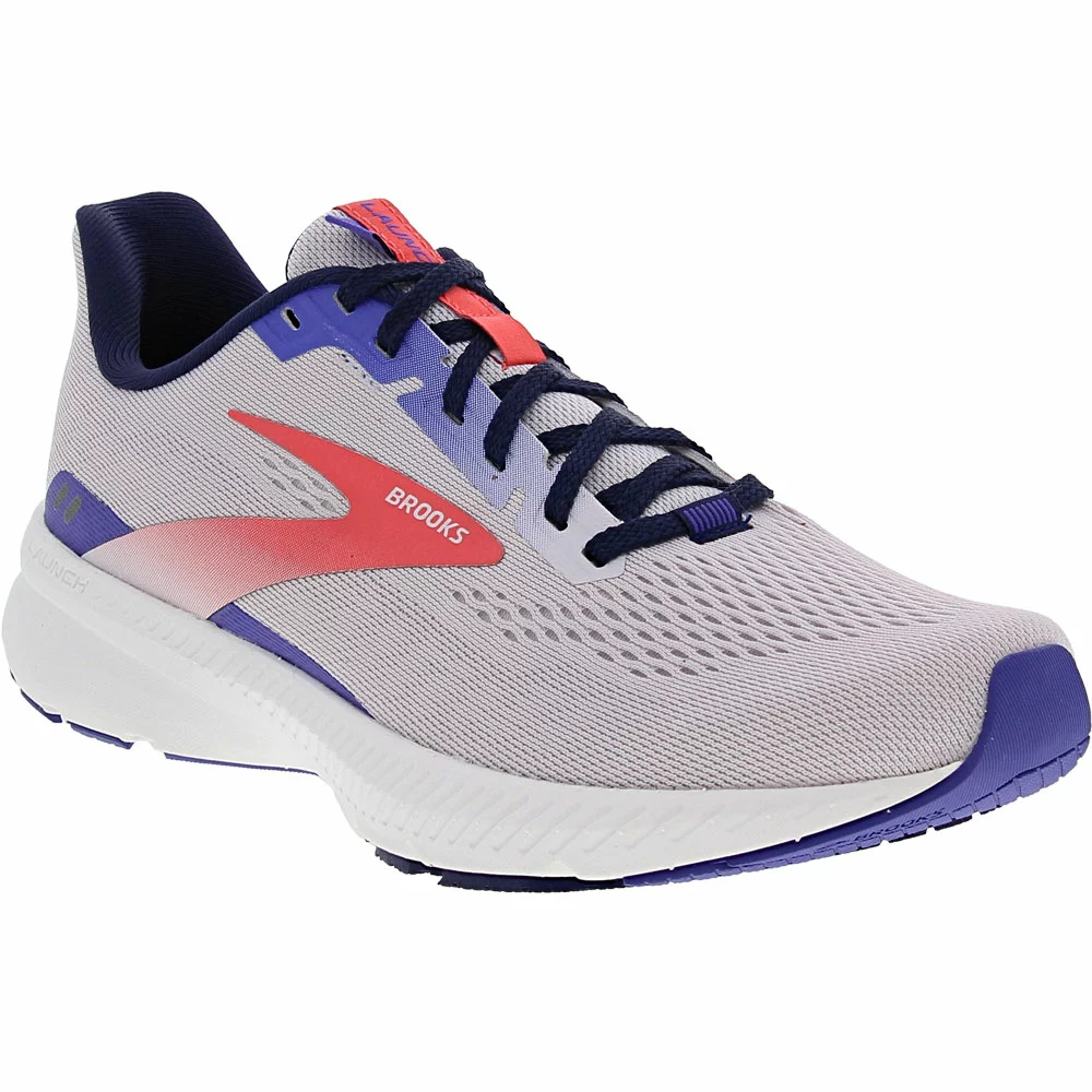 Brooks Launch 8 Running Shoes - Womens Lavender Astral Coral 2 Brooks Launch 8 Running Shoes - Womens Lavender Astral Coral - Image 2