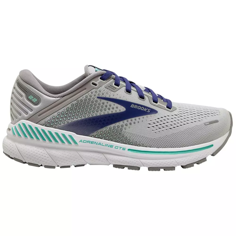 Brooks Adrenaline GTS 22 Running Shoes - Womens Alloy 1 Brooks Adrenaline GTS 22 Running Shoes - Womens Alloy