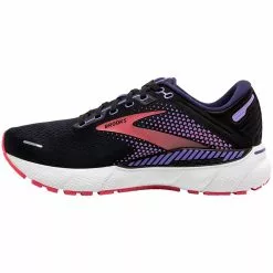 Brooks Adrenaline GTS 22 Running Shoes - Womens Black Purple -Rogan‘s Shoes shop BR 120353 0803