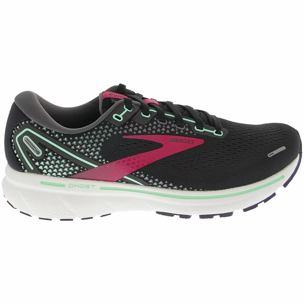 Brooks Ghost 14 Running Shoes - Womens Black Pink 1 Brooks Ghost 14 Running Shoes - Womens Black Pink