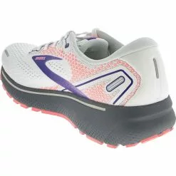 Brooks Ghost 14 Running Shoes - Womens White Purple Coral -Rogan‘s Shoes shop BR 120356 1923