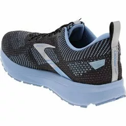 Brooks Revel 5 Running Shoes - Womens Black Blue -Rogan‘s Shoes shop BR 120361 0283