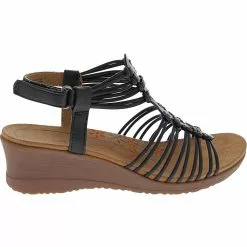 BareTraps Taren Womens Wedge Sandals Black