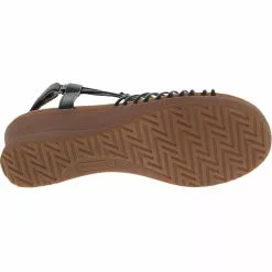 BareTraps Taren Womens Wedge Sandals Black -Rogan‘s Shoes shop BT TAREN BLK4