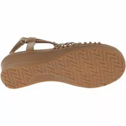 BareTraps Taren Womens Wedge Sandals Carmel -Rogan‘s Shoes shop BT TAREN TAN4