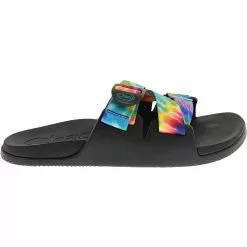Chaco Chillos Slide Water Sandals - Womens Black Tie Dye