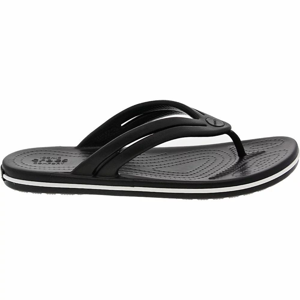 Crocs Crocband Flip Flip Flops - Womens Black 1 Crocs Crocband Flip Flip Flops - Womens Black