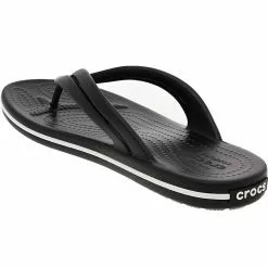 Crocs Crocband Flip Flip Flops - Womens Black 6 Crocs Crocband Flip Flip Flops - Womens Black -Rogan‘s Shoes shop CC 206100 BLK3
