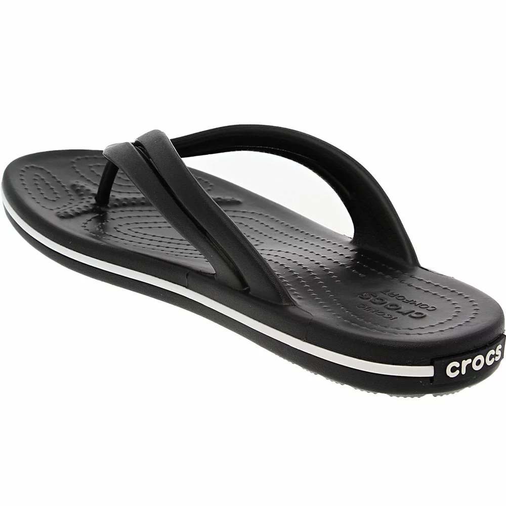 Crocs Crocband Flip Flip Flops - Womens Black 3 Crocs Crocband Flip Flip Flops - Womens Black - Image 3