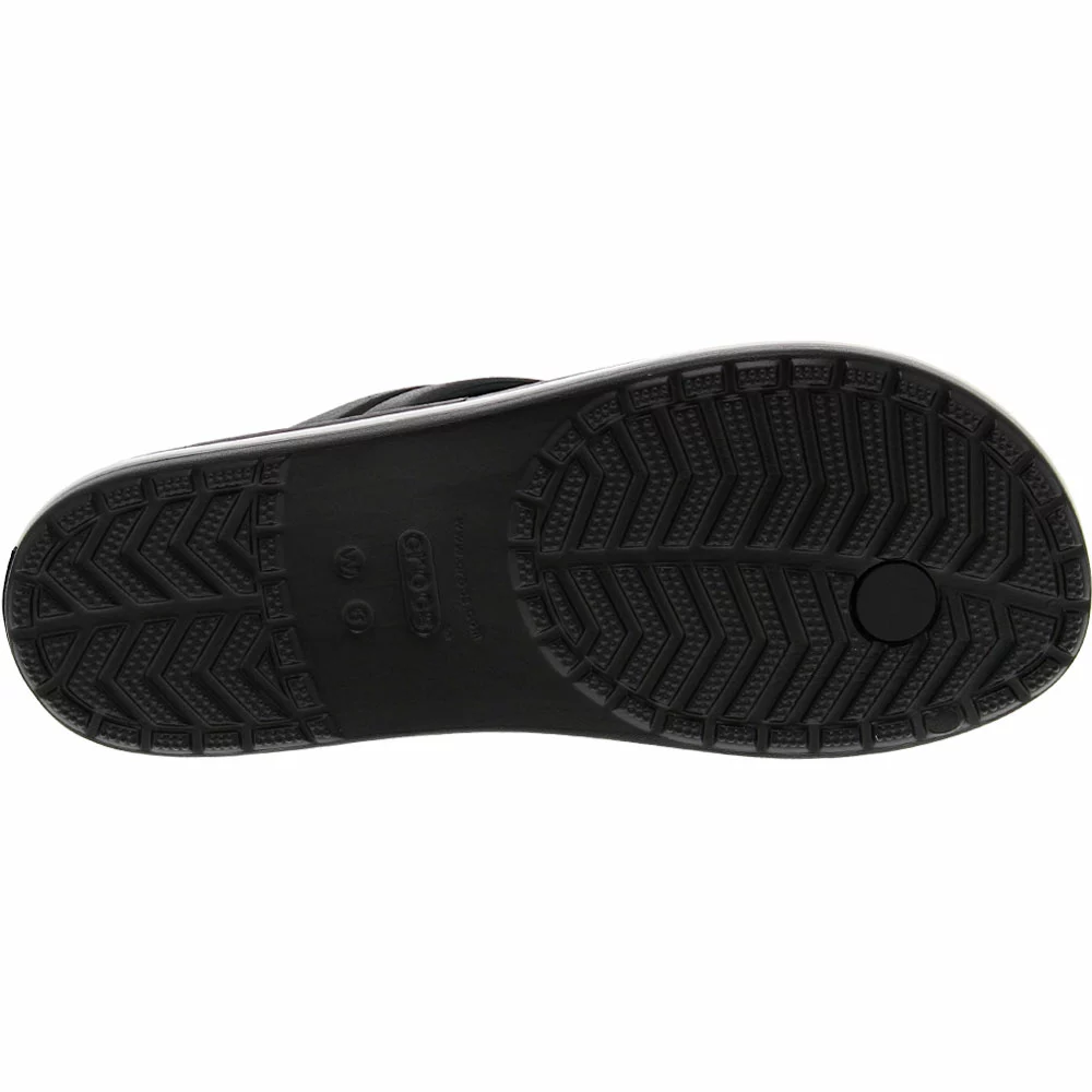 Crocs Crocband Flip Flip Flops - Womens Black 4 Crocs Crocband Flip Flip Flops - Womens Black - Image 4