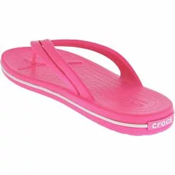 Crocs Crocband Flip Flip Flops - Womens Electric Pink -Rogan‘s Shoes shop CC 206100 EPK3