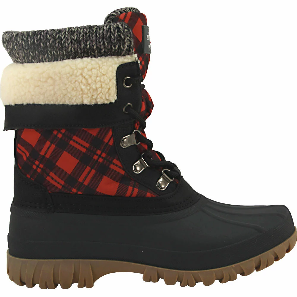 Cougar Creek Winter Boots - Womens Black Red 1 Cougar Creek Winter Boots - Womens Black Red