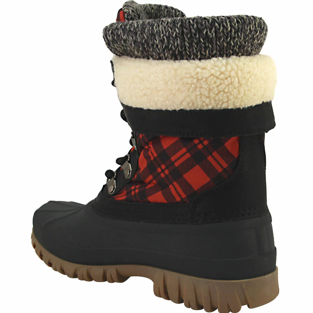 Cougar Creek Winter Boots - Womens Black Red 3 Cougar Creek Winter Boots - Womens Black Red - Image 3