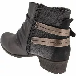 Cobb Hill Gratasha Hardware Ankle Boots - Womens Black -Rogan‘s Shoes shop CL CH6176 BLK3