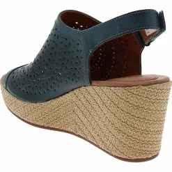 Cobb Hill Erika Slingback Sandals - Womens Blue -Rogan‘s Shoes shop CL CH9223 BLU3