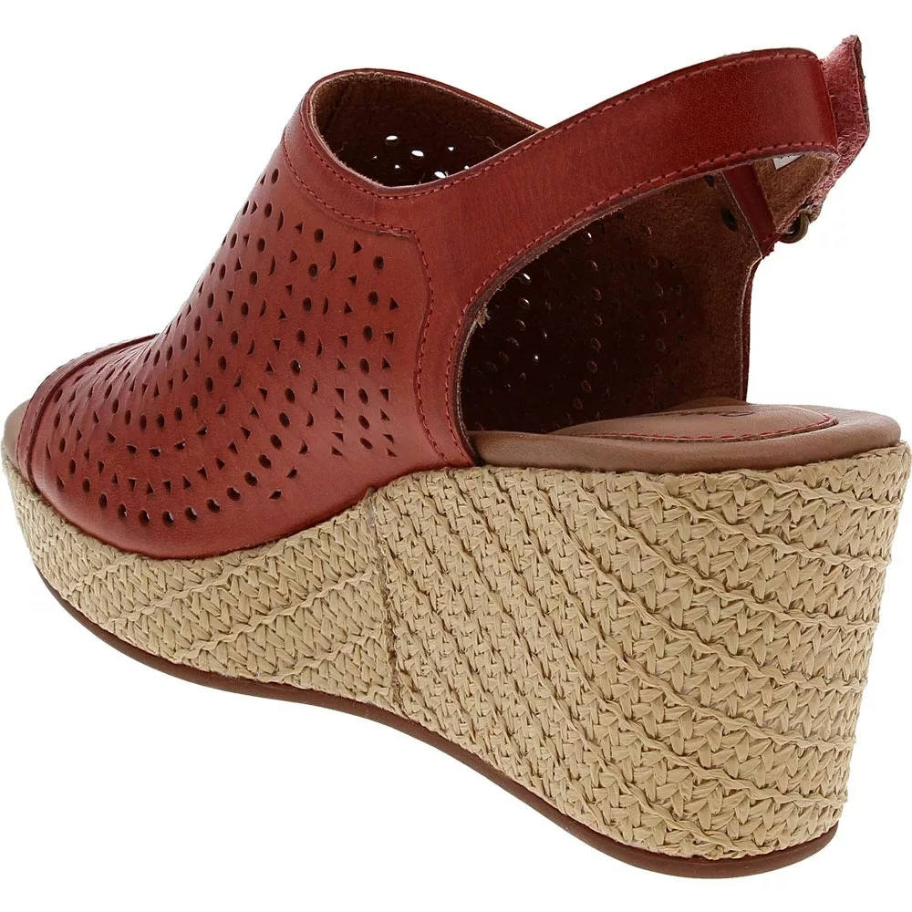 Cobb Hill Erika Slingback Sandals - Womens Red 3 Cobb Hill Erika Slingback Sandals - Womens Red - Image 3