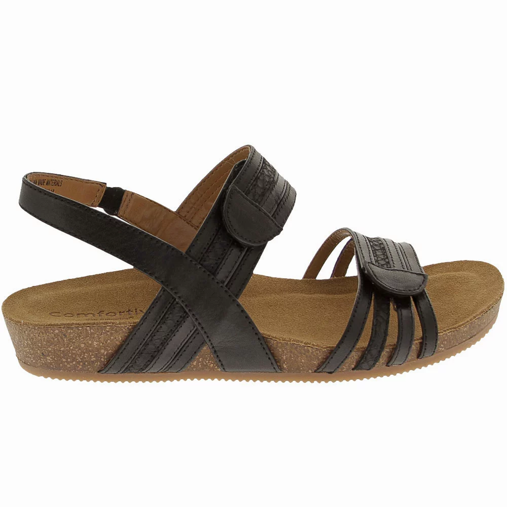Comfortiva Gabrielle Sandals - Womens Black Multi 1 Comfortiva Gabrielle Sandals - Womens Black Multi
