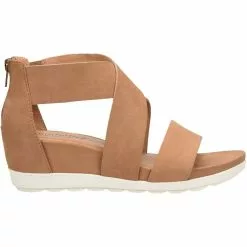 Comfortiva Pacifica Wedge Womens Sandal Pine Cone Tan