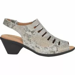 Comfortiva Faye Sandals - Womens Grey Snake