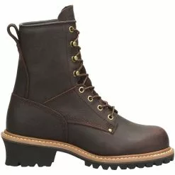 Carolina Boots Carolina 8 Inch EH Logger Steel Toe Work Boots CA1421 - Womens Dark Brown