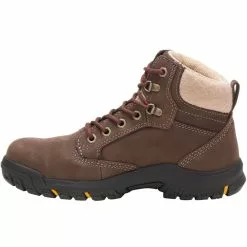 Caterpillar Footwear Tess St Safety Toe Work Boots - Womens Chocolate -Rogan‘s Shoes shop CT 91008 CHO3
