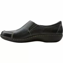 Clarks Ashland Lane Q Slip On Casual Shoes - Womens Black -Rogan‘s Shoes shop CX 26063064 BLK3