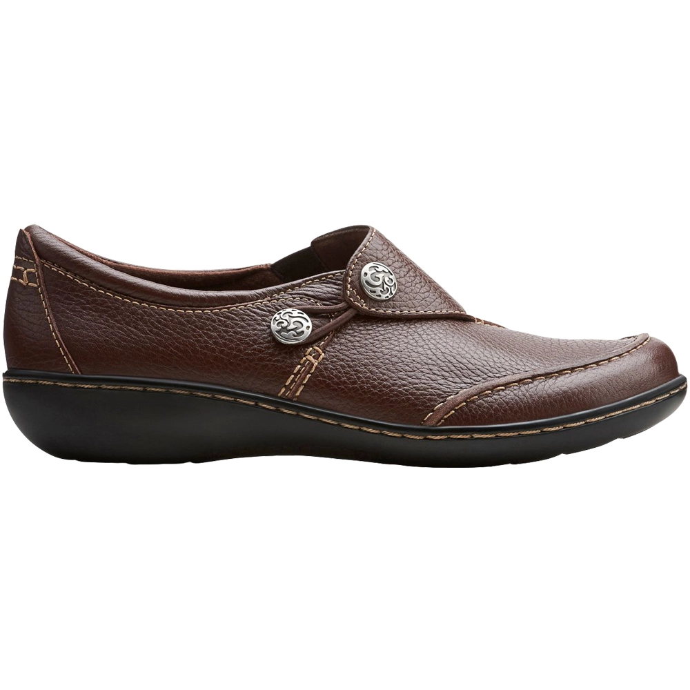 Clarks Ashland Lane Q Slip On Casual Shoes - Womens Redwood 1 Clarks Ashland Lane Q Slip On Casual Shoes - Womens Redwood