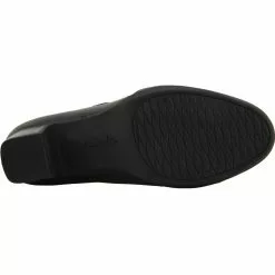 Clarks Rosalyn Wren Casual Shoes - Womens Black Leather -Rogan‘s Shoes shop CX 26110644 BLK4