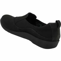Clarks Sillian Paz Slip On Casual Shoes - Womens Black -Rogan‘s Shoes shop CX 26120931 BLK3