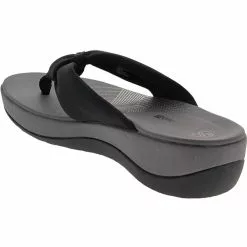 Clarks Arla Glison Flip Flops - Womens Black -Rogan‘s Shoes shop CX 26124906 BLK3